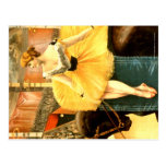 TEE Retro Circus Girl Post Card