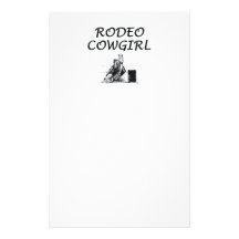 TEE Rodeo Cowgirl Custom Stationery