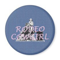TEE Rodeo Cowgirl Fridge Magnet