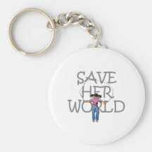TEE Save Her World Key Chains