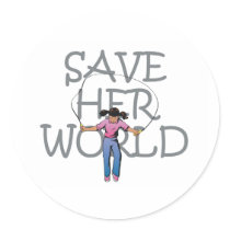 TEE Save Her World Stickers