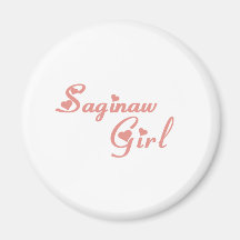 Tee - shirts de fille de Saginaw Aimants Pour Réfrigérateur