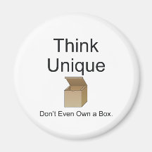 TEE Think Unique Refrigerator Magnet