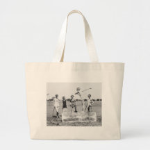 Teeing Off On ICE Womens Golf in Bathing Suits! Canvas Bags