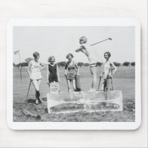 Teeing Off On ICE Womens Golf in Bathing Suits! Mousepads