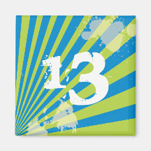 Teen Birthday Party Favour   |  Magnet