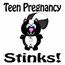 Teen Pregnancy Stinks Skunk Awareness Design Acrylic Cut Out