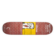 Teenage angst smudge skate custom skate board