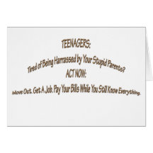 TEENAGERS-Tired-of-Being-Ha Cards