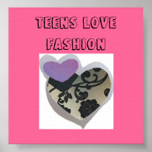 TEENS LOVE FASHION POSTER