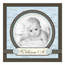 Teeny Toes BLU Announcement Square B