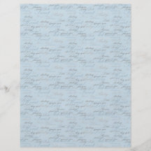 Teeny Toes BLU Dual Sided Scrapbook Paper Full Color Flyer
