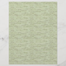Teeny Toes GRN Dual Sided Scrapbook Paper Personalized Flyer