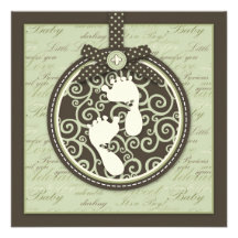 Teeny Toes GRN Invitation Square