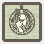 Teeny Toes GRN Square Sticker