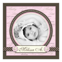 Teeny Toes PNK Announcement Square B