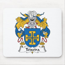 Teixeira Family Crest Mouse Pads
