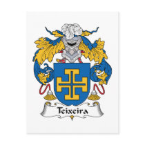 Teixeira Family Crest Postcard
