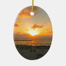 Tel Aviv Sunset Ornaments