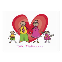 Télécarte heureuse de contact de famille d'amuseme carte de visite