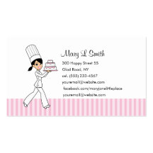 Télécarte personnelle de chef de pâtisserie - pers modèle de carte de visite