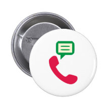 Telefon Anruf telephone call Anstecknadelbuttons