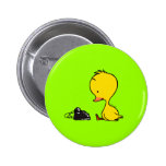 Telephone & Duck Pinback Button