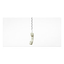 Telephone handset photo greeting card