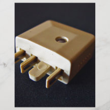 Telephone plug to standard RJ-11 adaptor Flyer Design