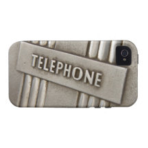 TELEPHONE SIGN. Case-Mate iPhone 4 CASES