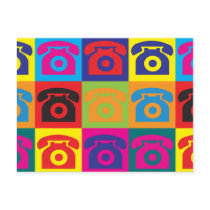 Telephones Pop Art Postcards