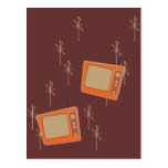 Television Makes Everyone Happy! Falling TVs Postcard