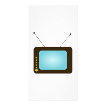 Télévision vintage modèle pour photocarte