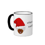 Tell Black Santa What You Want for Christmas Coffee Mugs