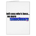 Tell Coss Who's Boss Card