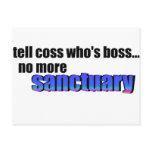 Tell Coss Who's Boss Post Card