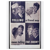 Telling A Friend May Mean Telling The Enemy Custom Flyer