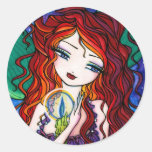 "Tellulah's Treasures" Mermaid Fantasy Fairy Round Stickers