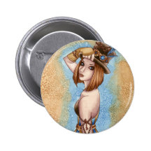 Telsa - Steampunk Button