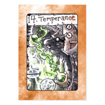 Temperance Tarot Card Business Card Template