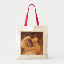 Temperantia by Burne Jones, Vintage Victorian Art Canvas Bags