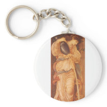 Temperantia by Sir Edward Coley Burne Jones Key Chains