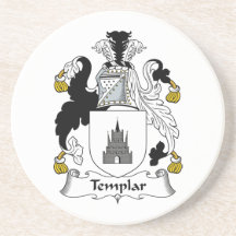 Templar Family Crest Coaster