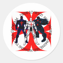 Templar Superheroes Stickers