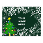 Template, Christmas Snowflake Border Post Cards
