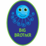 Template - Custom Octopus Big Brother Child's Name Photo Cutouts