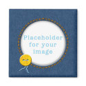 Template "Denim & Button" magnets