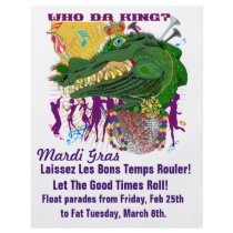 Template Flyer Mardi Gras