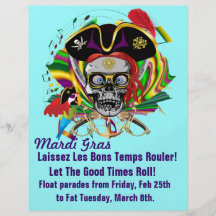 Template Flyer Pirate Carnival