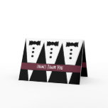 Template for GROOMSMEN Thank You - 3 Tuxedos